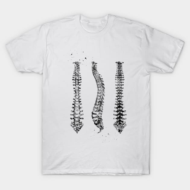 Human Spine T-Shirt by erzebeth